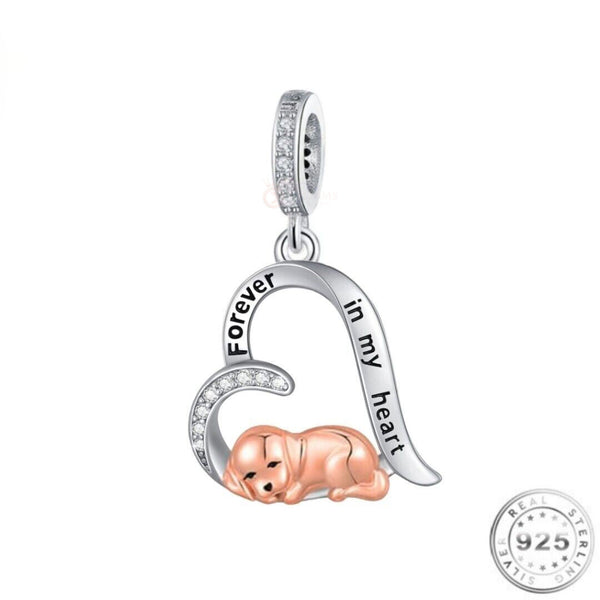 Memorial Dog Charm | 925 Dog Charm Pandora | Charms Kingdom