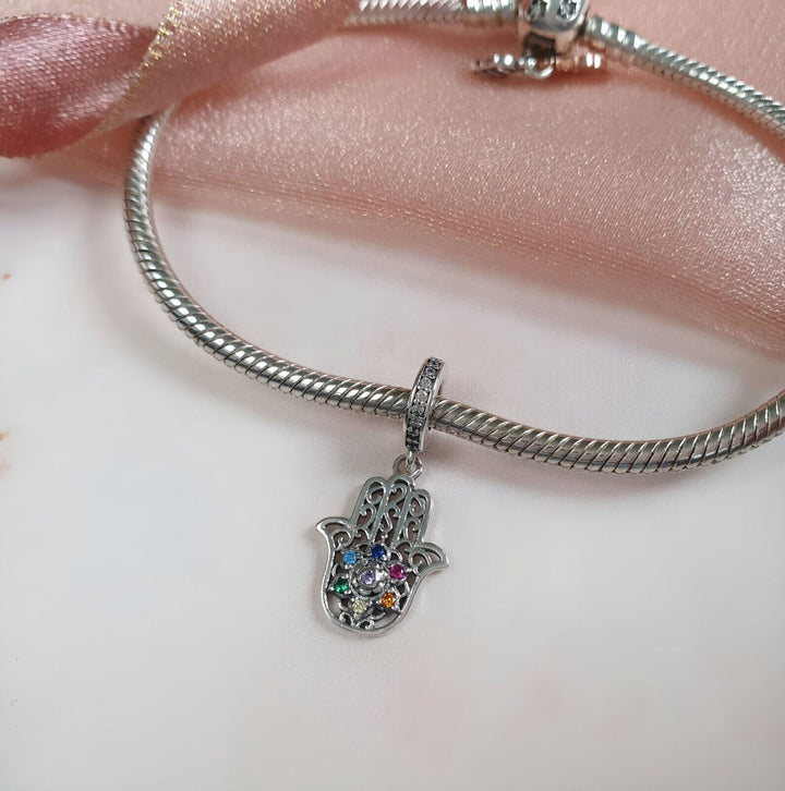 Hamsa Hand Charm | Hand Chakra Charm | Charms Kingdom