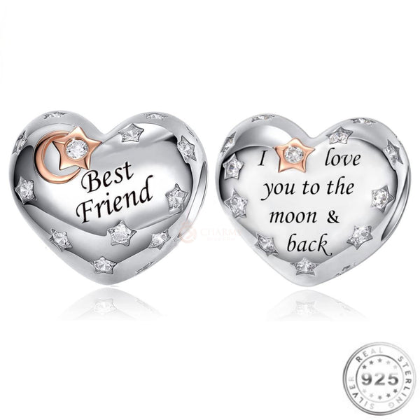 Heart Shaped Charm | Custom Heart Shaped Charm | Charms Kingdom