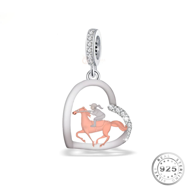 Horse Riding Charm | Horse Riding Pandora | Charms Kingdom