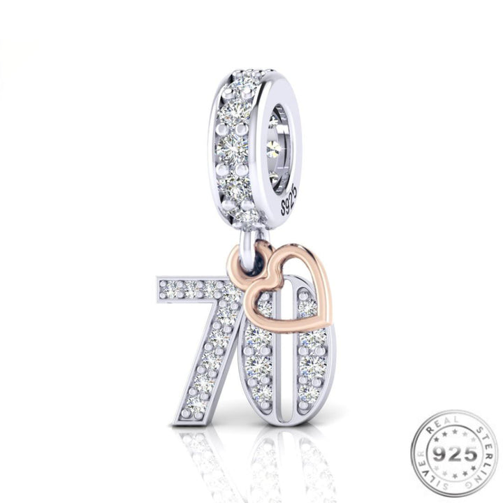 70th Celebration Charm | 70th Celebration Pandora | Charms Kingdom