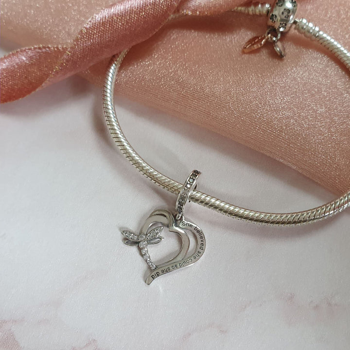 Heart Graduation Charm | Heart Graduation Pandora | Charms Kingdom