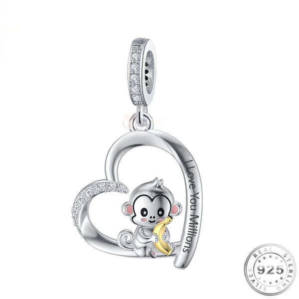 Monkey Charm Pandora | Monkey Pandora Bracelets | Charms Kingdom