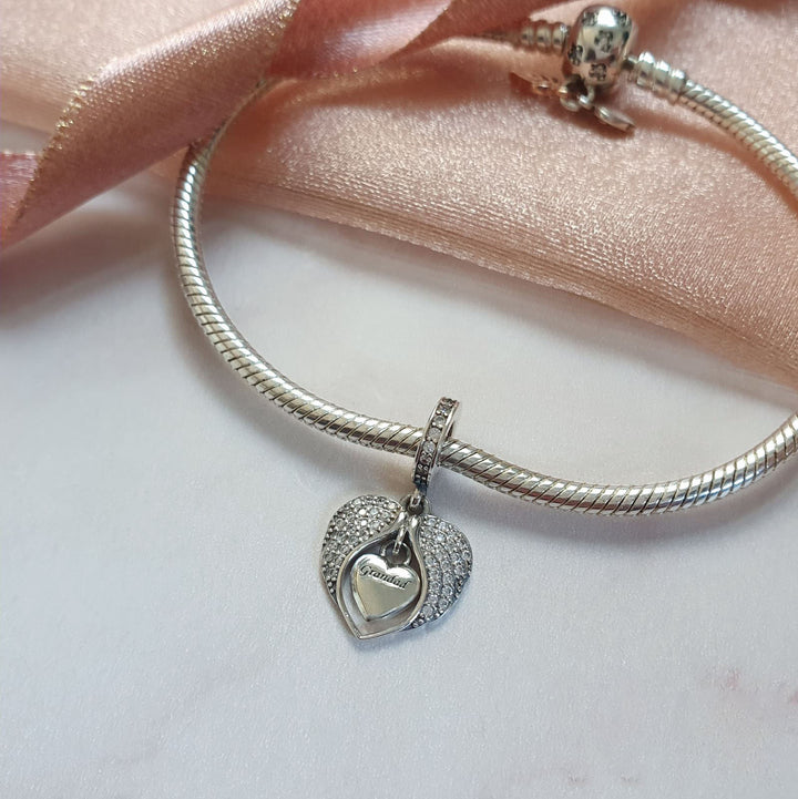 Grandad Angel Wings Charm | Angel Wings Pandora | Charms Kingdom