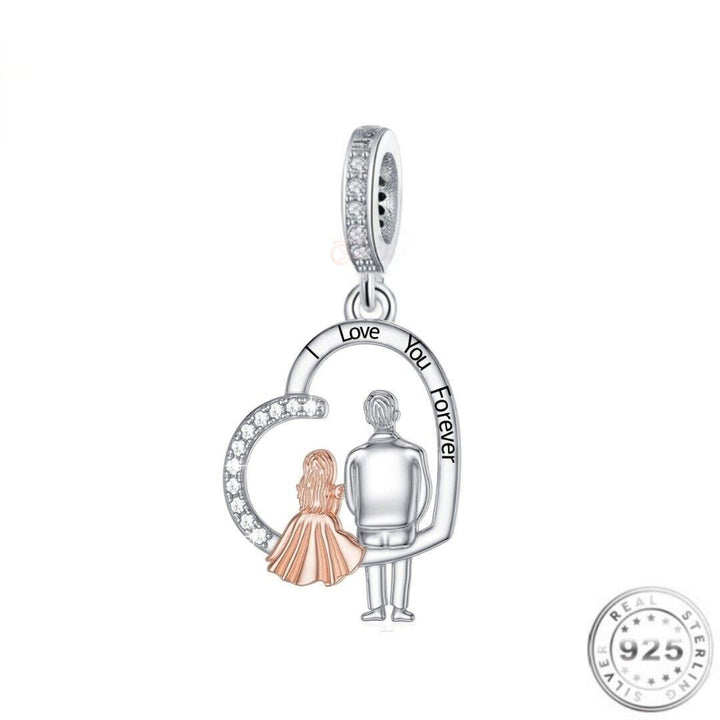 Grandad & Daughter Charm | Silver Daughter Pandora | FATHER'S DAY