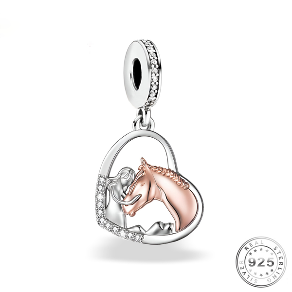 Horse & Girl Charm | 9Horse & Girl Pandora | Charms Kingdom