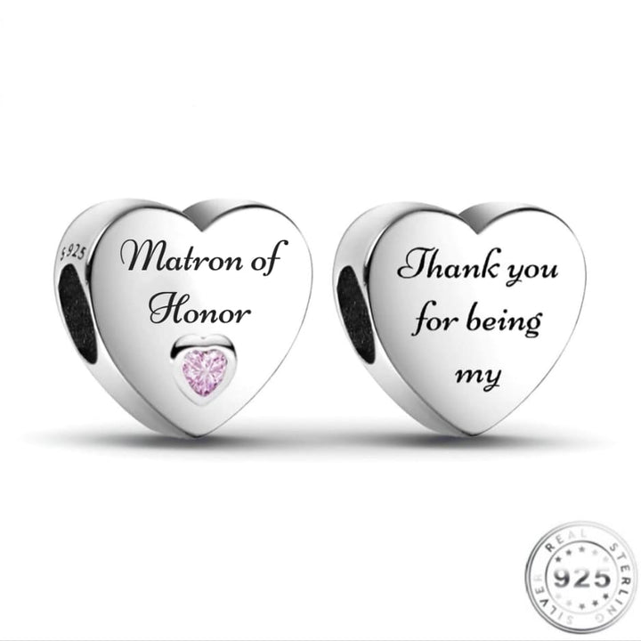 Matron Honor Wedding Charm | Wedding Charm Pandora | Charms Kingdom