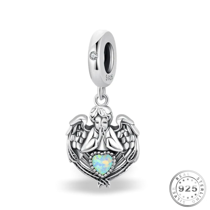 Silver Angel Charm | Guardian Angel Charm | Charms Kingdom