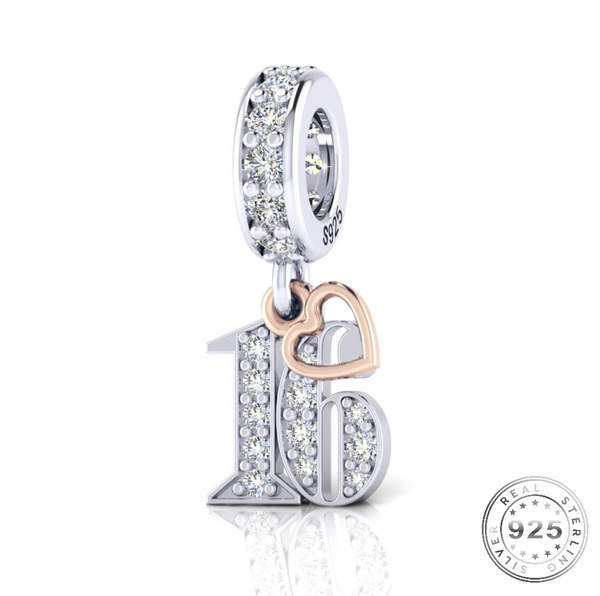 Pandora 16th Birthday Charm | Pandora Birthday Charm | Charms Kingdom