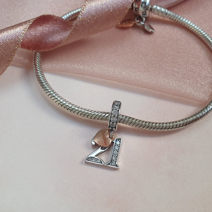 21st Birthday Gift Charm | Niece Gift Charm | Charms Kingdom