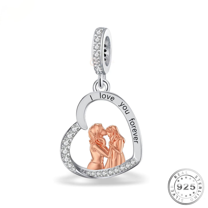 Mum & Daughter Charm | Mum & Daughter Pandora | Charms Kingdom