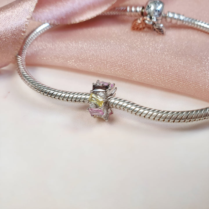 Crystal Spacer Charm | Crystal Spacer Pandora | Charms Kingdom