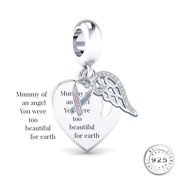 Heart Wings Charm | Angel Wing Angel Wing | Charms Kingdom