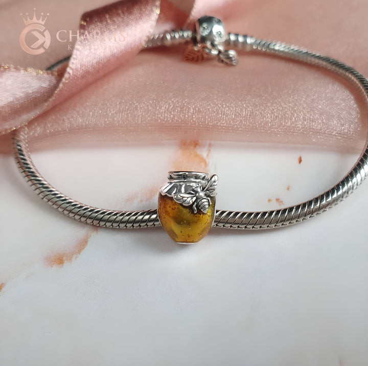 Honey Jar Charm | Honey Pot Bee Charm | Charms Kingdom