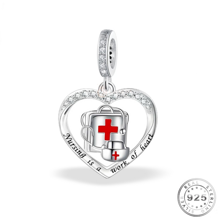 Nurse Charm 925 sterling silver | fits Pandora