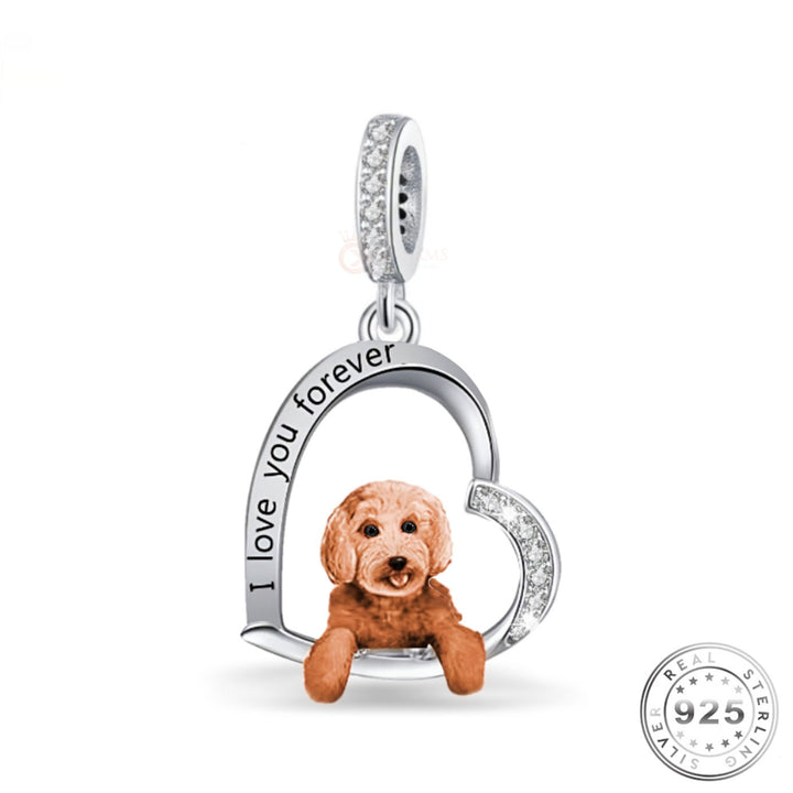 Poodle Cross Dog Charm | Poodle Cross Pandora | Charms Kingdom