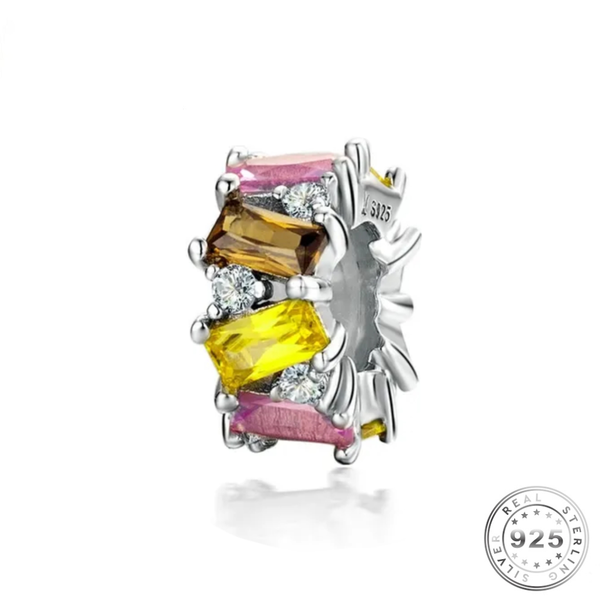 Crystal Spacer Charm | Crystal Spacer Pandora | Charms Kingdom