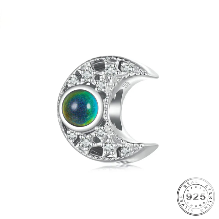 Mood Stone Moon Charm | Mood Stone Moon Pandora | Charms Kingdom