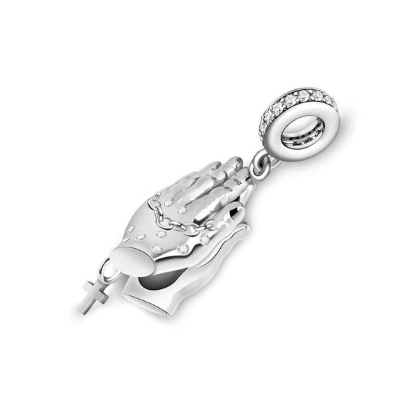 Prayer & Cross Charm | Prayer & Cross Pandora | Charms Kingdom